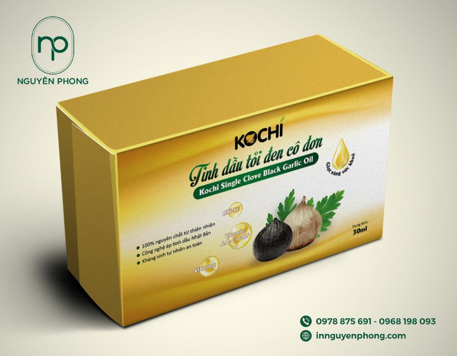 in hộp giấy đựng tỏi đen uy tín tại hà nội